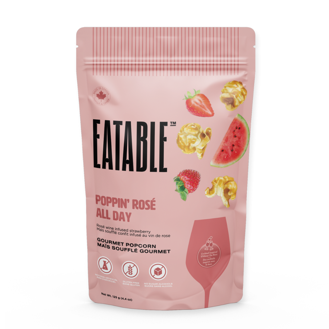 Popcorn - Rosé Strawberry Caramel