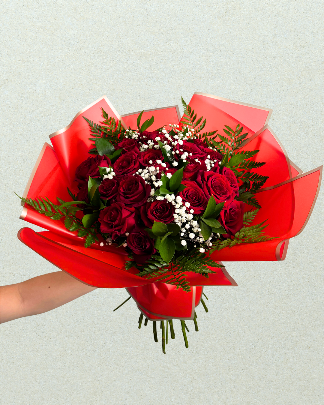 Premium Long-Stem Roses Bouquet