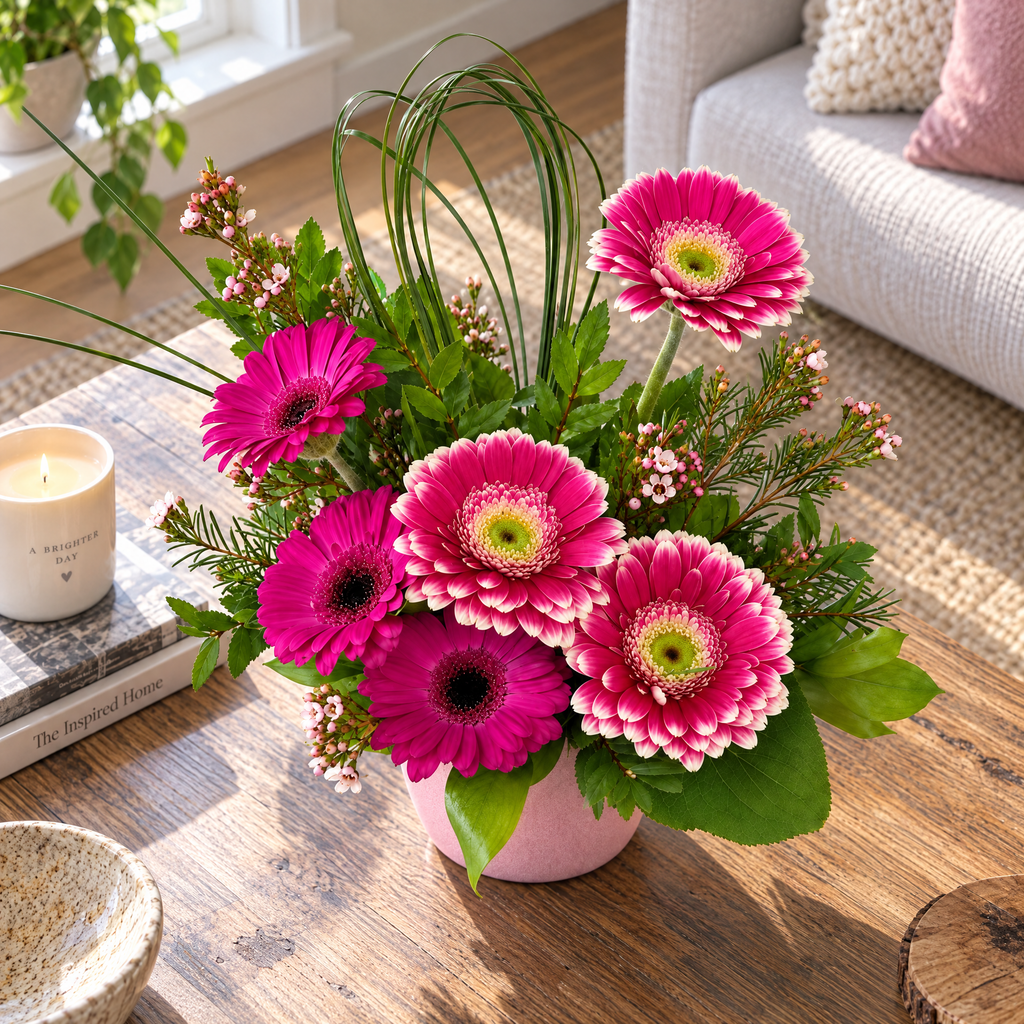 Jazzy Gerbera Pot