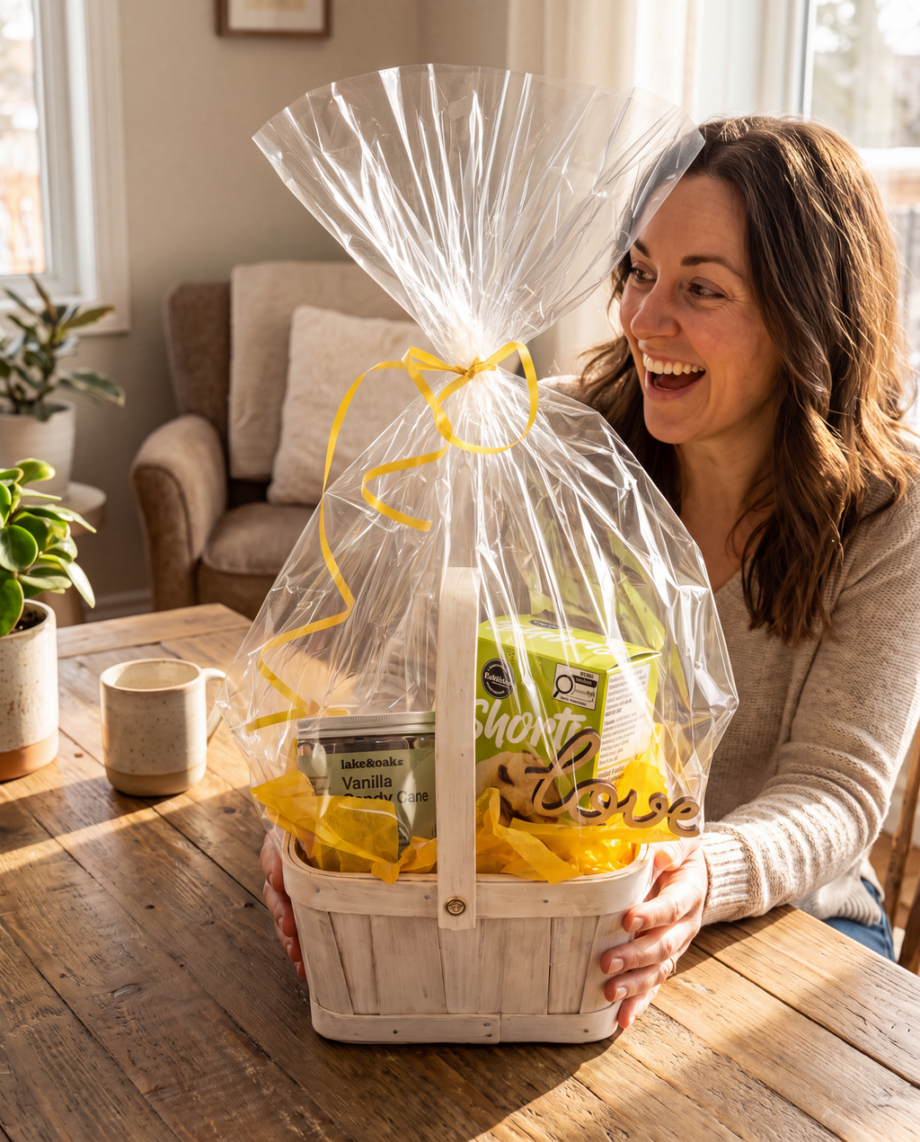 Cozy Hello Gift Basket