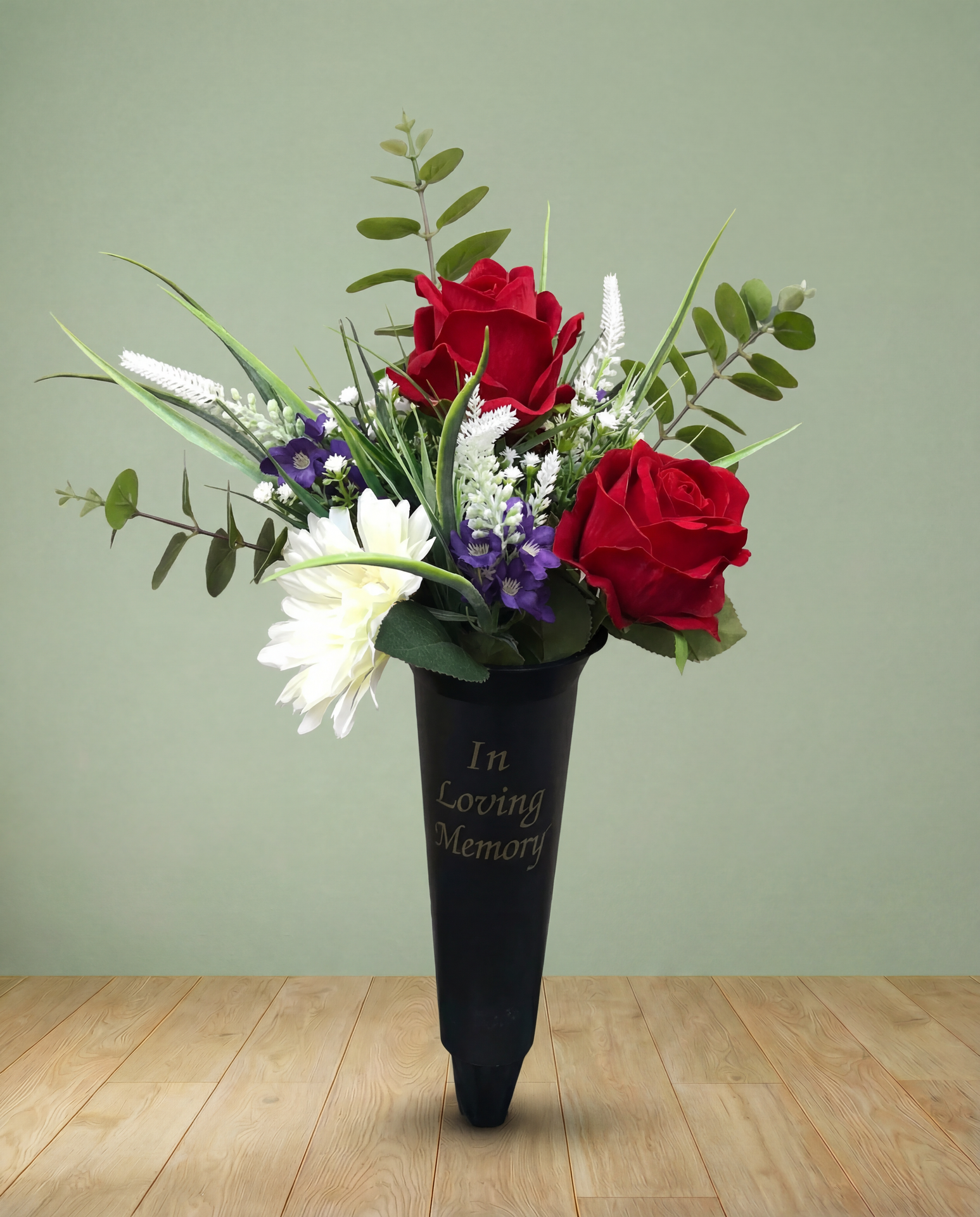 Sweet Memory Grave Bouquet (with Vase Spike)